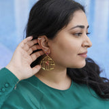 Laila - Nickel-free, bird inspired gold plated earrings