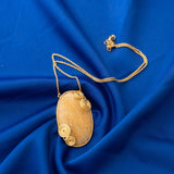 Yellow Aventurine Stone Pendant Chain