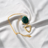 Malachite Stone Pendant Chain ( Tiana Collection)