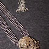 Statement necklace with Amethyst beads