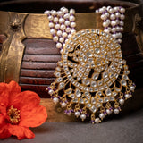 Statement necklace with Amethyst beads