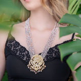Statement necklace with Amethyst beads