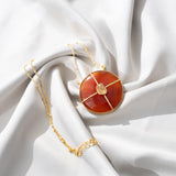 Sunstone and Citrine Pendant chain (Tiana Collection)