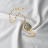 Prehnite Stone Pendant Chain ( Tiana Collection )