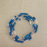 Pink and Blue Crystals Mask Chain