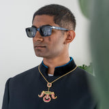 Unique handcrafted South Indian style pendant neckpiece