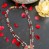 Vibrant temple pendant neckpiece (Roohi Collection)