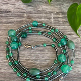 Green Beads Mask Chain