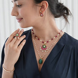 Unique Malachite stone neckpiece
