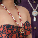 Vibrant temple pendant neckpiece (Roohi Collection)