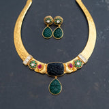 Stunning hasli necklace and earrings set ( Diksha Hasli )