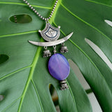 Green Agate Pendant necklace