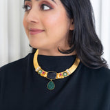 Stunning hasli necklace and earrings set ( Diksha Hasli )