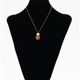 Orange Agate Stone & Kundan neckpiece