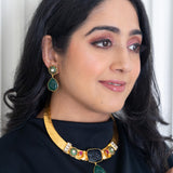 Stunning hasli necklace and earrings set ( Diksha Hasli )