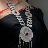 Statement metallic necklace