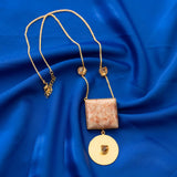 Sunstone and Citrine Stone Pendant Chain ( Tiana Collection)