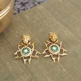 Lion flora earrings - Fiza collection