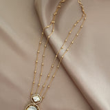 Kundan layered grace Pendant set
