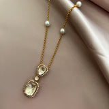 Kundan luxe pendant set