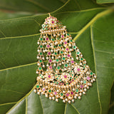 Serene and elegant, crafted with delicate kundan embellishments- Jhoomer Collection Kundan Serenity Jhoomar