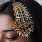 Kundan Serenity Jhoomar: Serene and elegant, crafted with delicate kundan embellishments - Jhoomer Collection