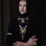 Aurelia Kundan Tika: Graceful kundan-adorned maang tika - Maatha Pati Collection