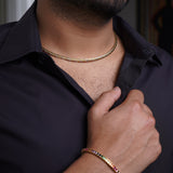 Gold plated rainbow bracelet