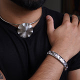 Beautiful silver color pendant necklace