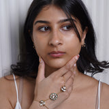 Ruhani Hathphool : handcrafted hathphool with intricate kundan detailing-Haath Phool Collection