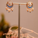 Majestic fusion earrings with beautiful Multi-Colour Kundan Design- Fiza Collection