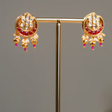 Majestic fusion earrings with beautiful Multi-Colour Kundan Design- Fiza Collection