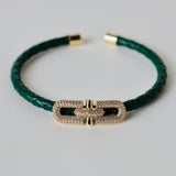 Gold plated flat link bracelet