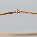 Gold plated matt neckchain