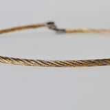 Gold and Silver color rope style hasli neckchain