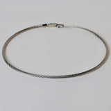 Gold and Silver color rope style hasli neckchain