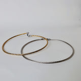 Gold and Silver color rope style hasli neckchain