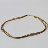 Net layered chain in brass