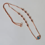 Fatima's hand with Evil eye in gold chain with swaroski stones
