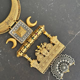 Mystic Moon Amulet: Celestial elements fused with heritage artistry - Avasa Collection
