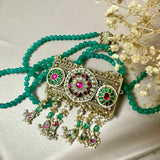 Stunning Gold pendant with Kundan ornate motifs