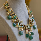 Adorned with pearls and gold detailing