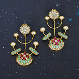 Beautiful Rajwada Style Statement Earrings