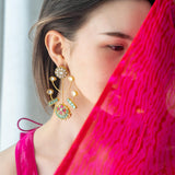 Beautiful Rajwada Style Statement Earrings