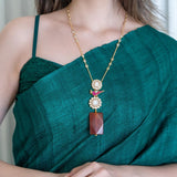 Bird pendant with Kundan chain