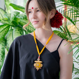 Yellow & Gold traditional style necklace ( Alya Collection)