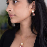Citrine Stone and Kundan neckpiece