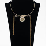 Chain hanging coin necklace