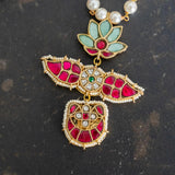 Beautiful temple pendant paired with duldul beads