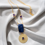 Lapiz Lazuli Stone Pendant Chain